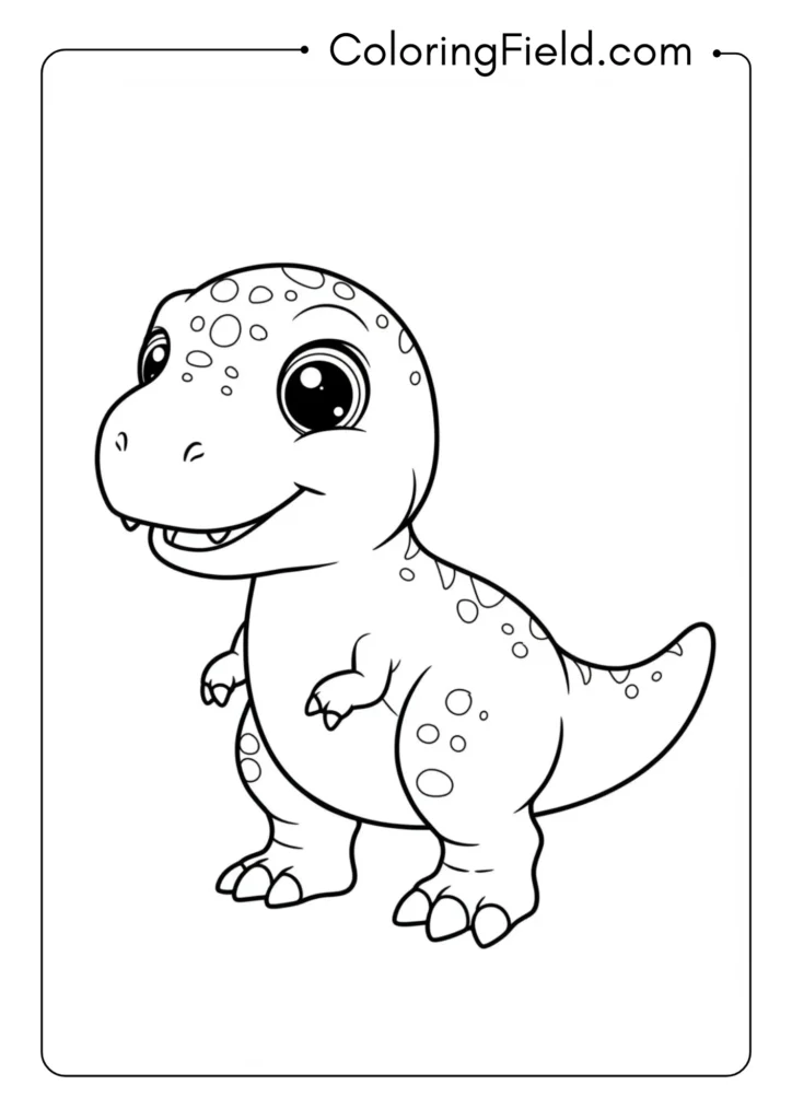 Adorable baby T-Rex with oversized head