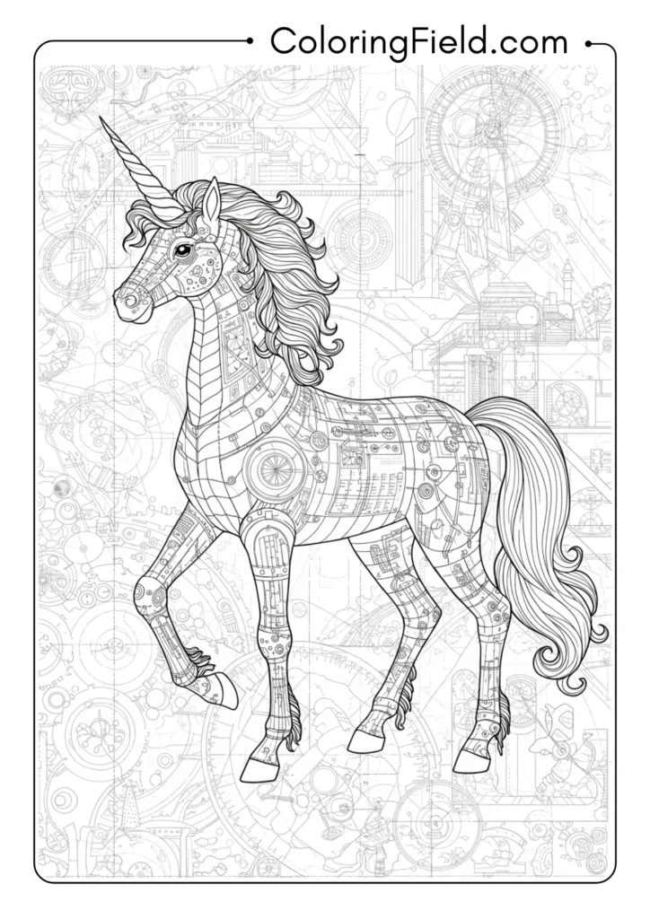 Architectural Blueprint Unicorn