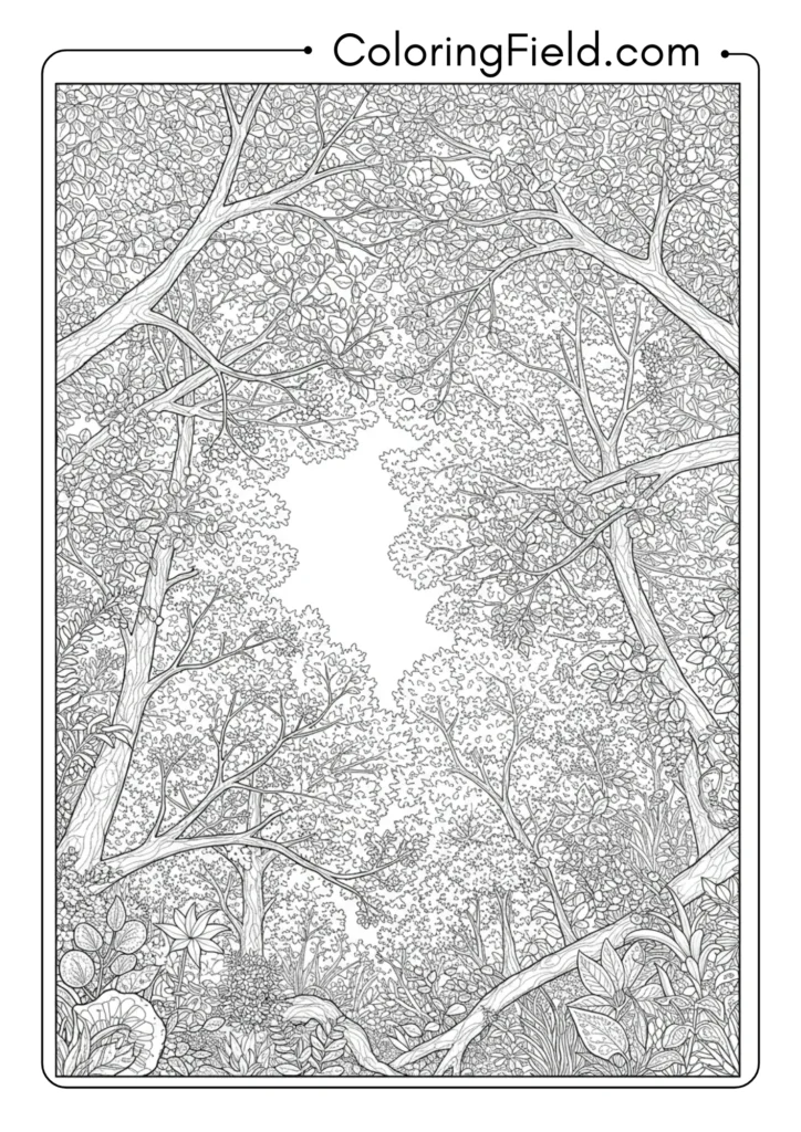 Autumn Forest Canopy View