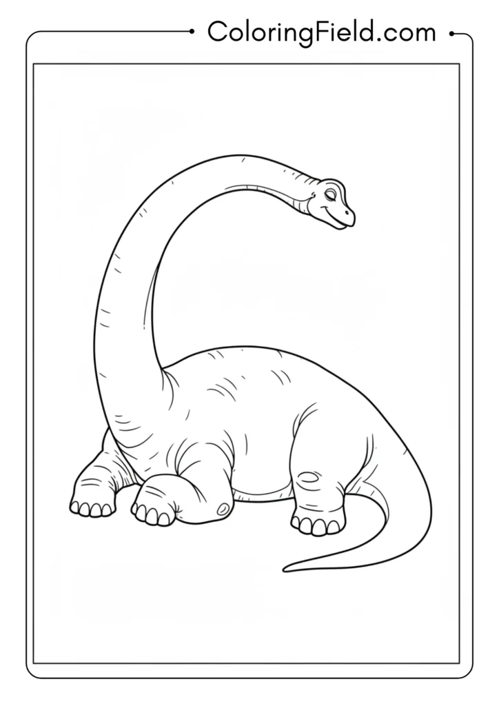 Baby Brachiosaurus with proportionally shorter neck