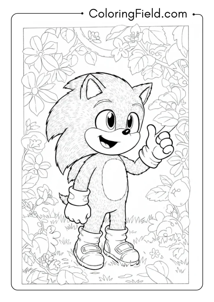 Baby Sonic from movie flashbacks, cute design