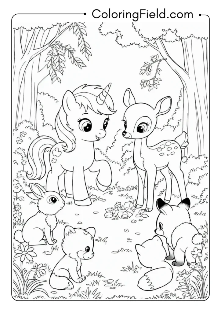 Baby Unicorn First Friends