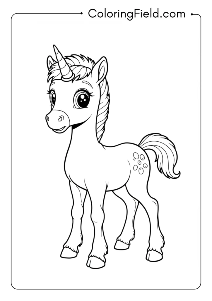 Baby Unicorn Learning to Walk
