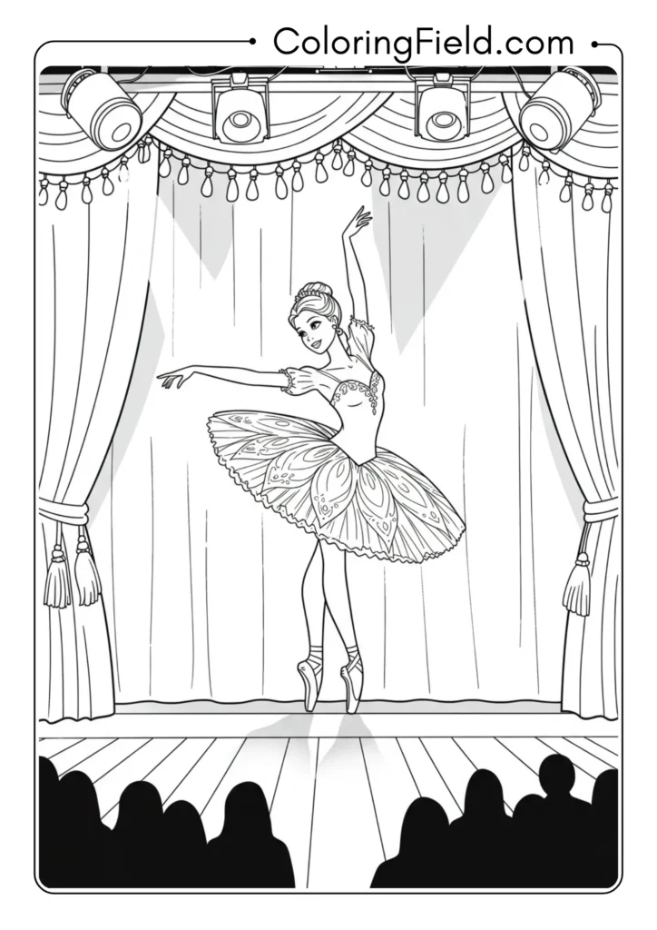 Ballerina on Stage