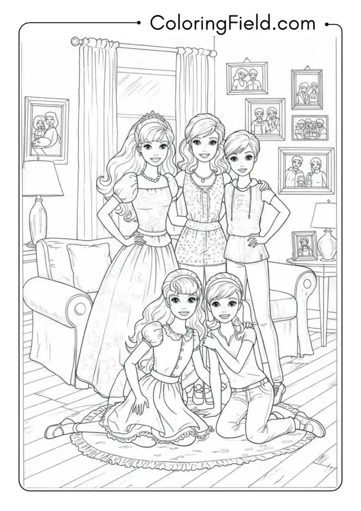 Barbie Family Portrait