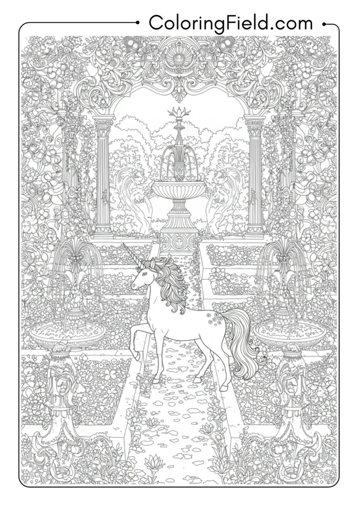 Baroque Unicorn Garden