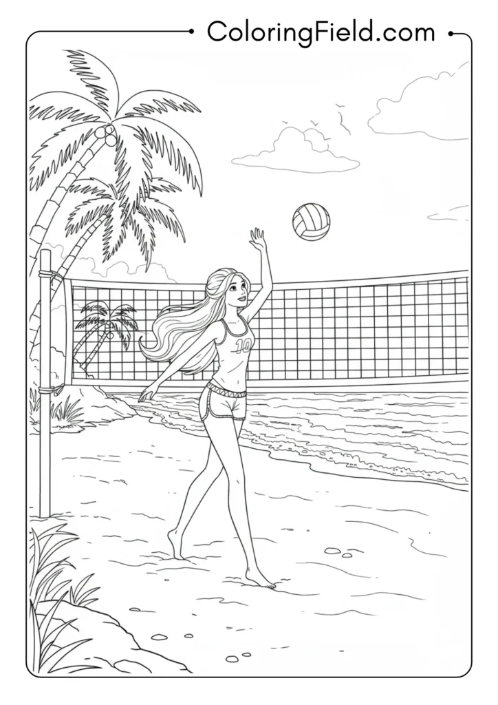 Beach Volleyball Game