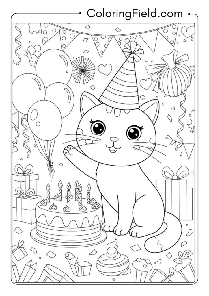 Birthday Party Cat