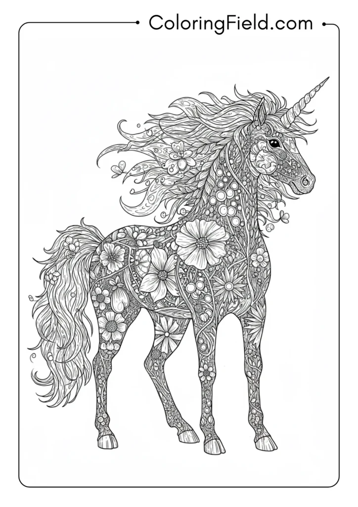 Botanical Anatomy Unicorn