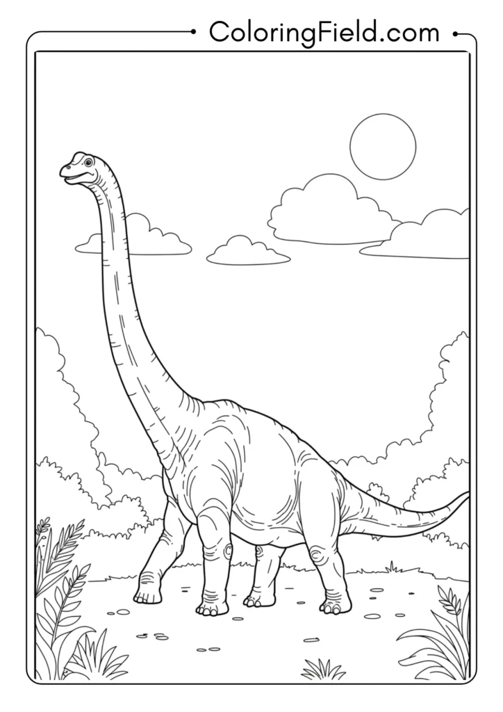 Brachiosaurus in motion