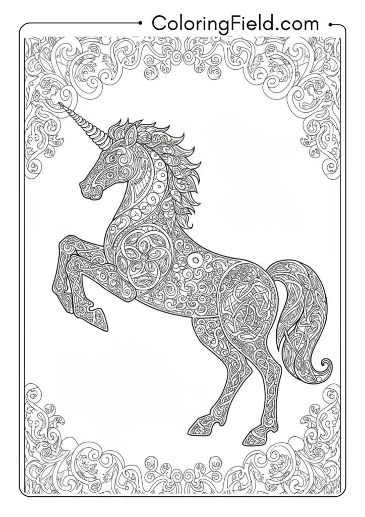 Celtic Knotwork Unicorn