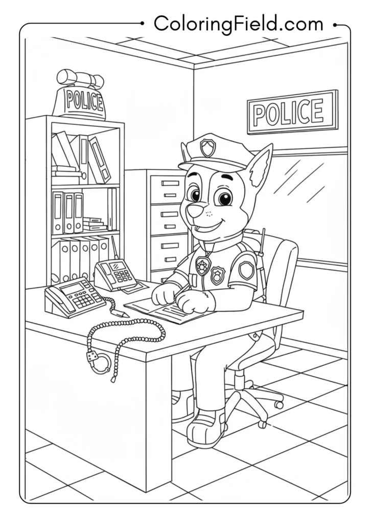 Chase's Police Station Scene