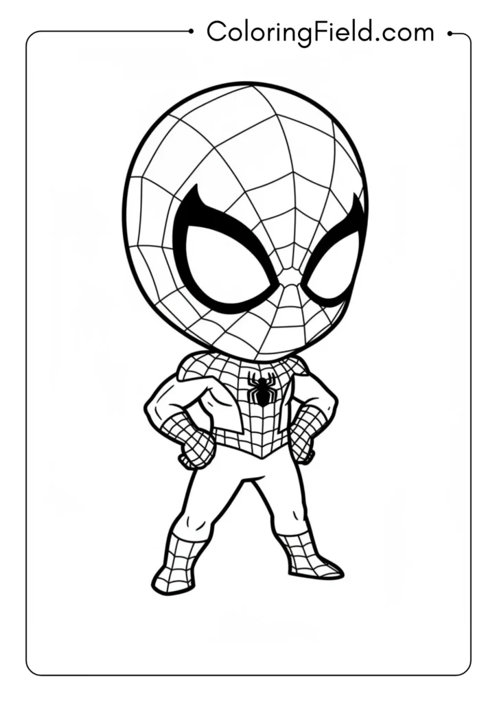Chibi-style Spider-Man