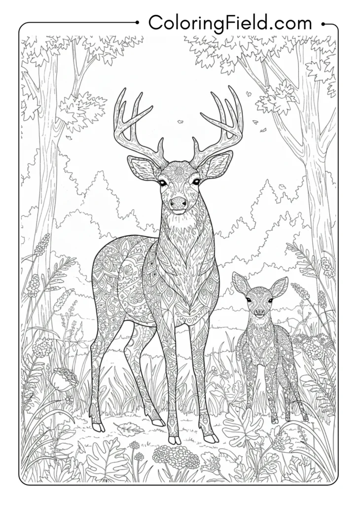 Deer in Golden Meadow