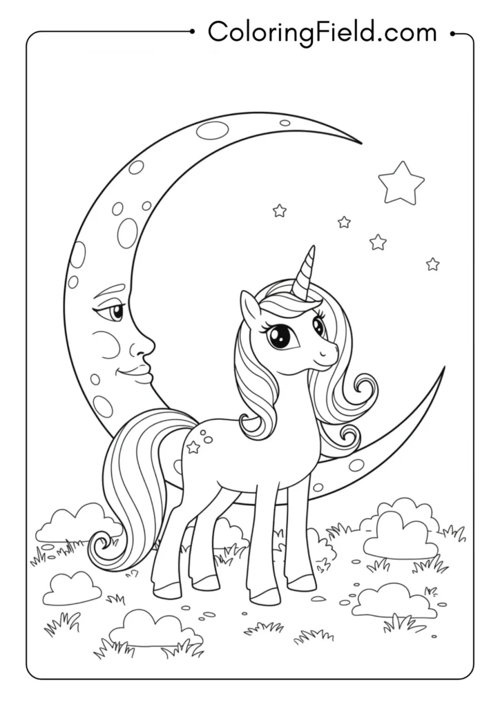 Easy Unicorn and Moon