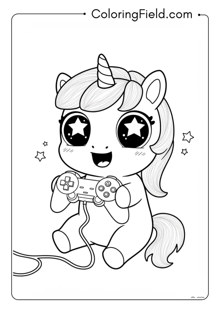 Gaming Chibi Unicorn