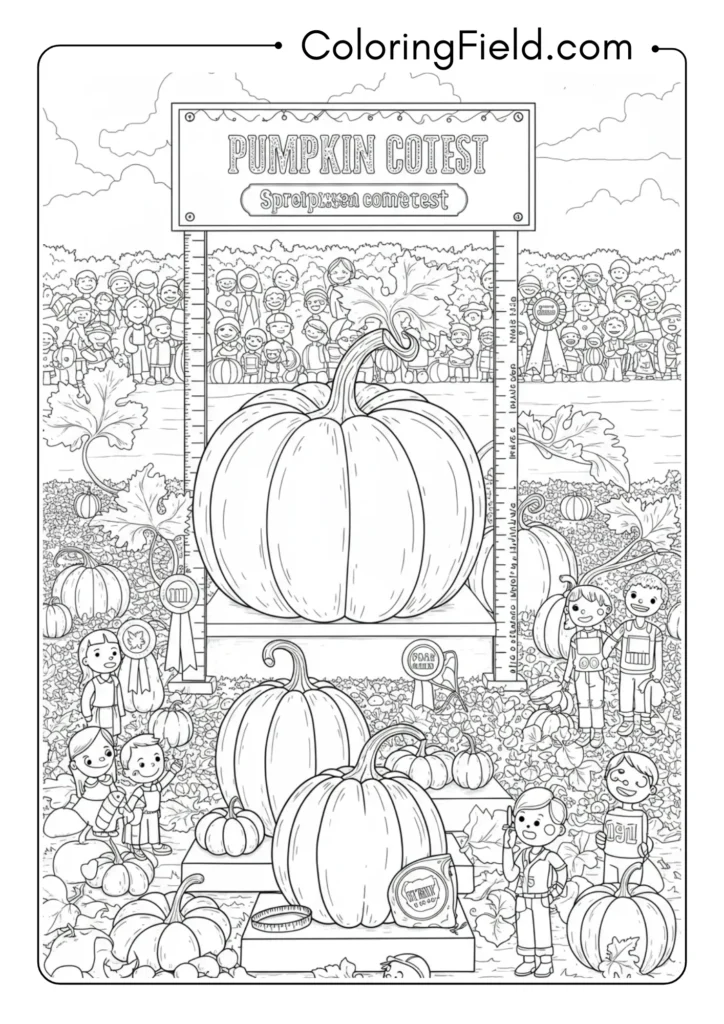 Giant Pumpkin Competition Scene