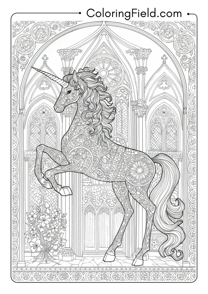 Gothic Architecture Unicorn