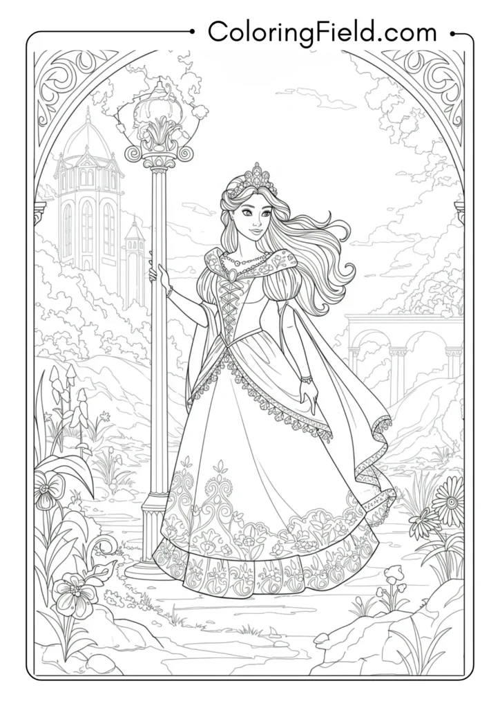 Gothic Princess in Cathedral