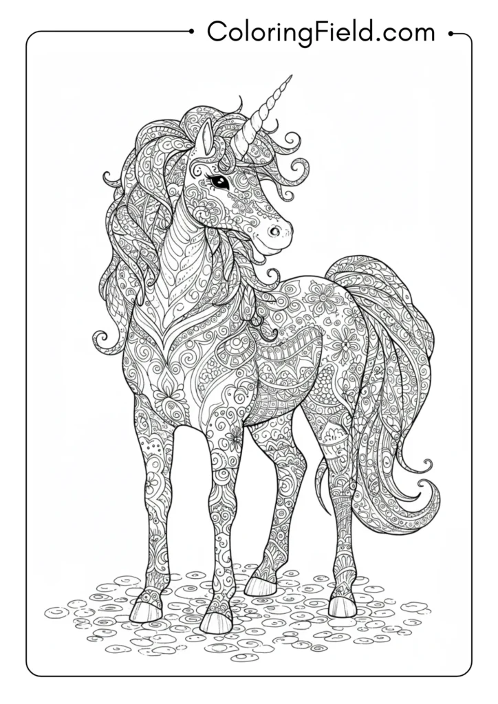 Henna-Inspired Unicorn