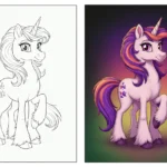 Unicorn Coloring Pages