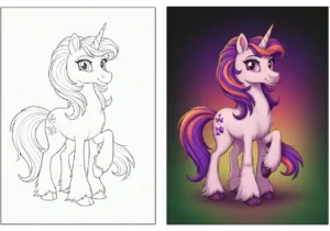 Unicorn Coloring Pages