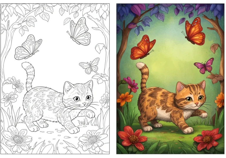 Cat Coloring Pages