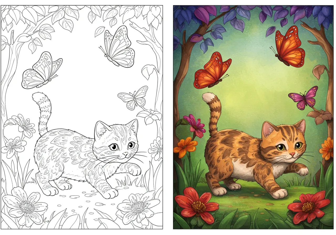 Cat Coloring Pages