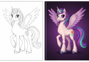 Unicorn Coloring Pages