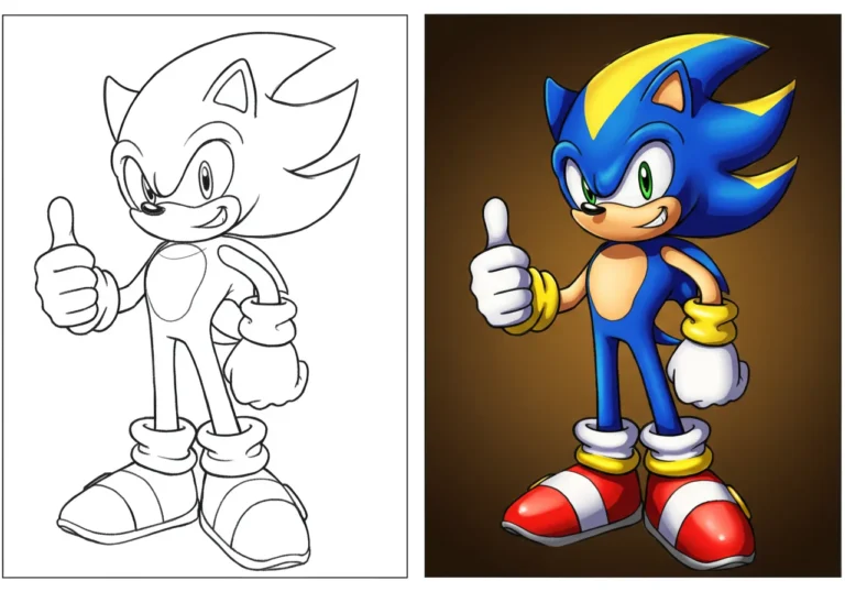 Sonic Coloring Pages