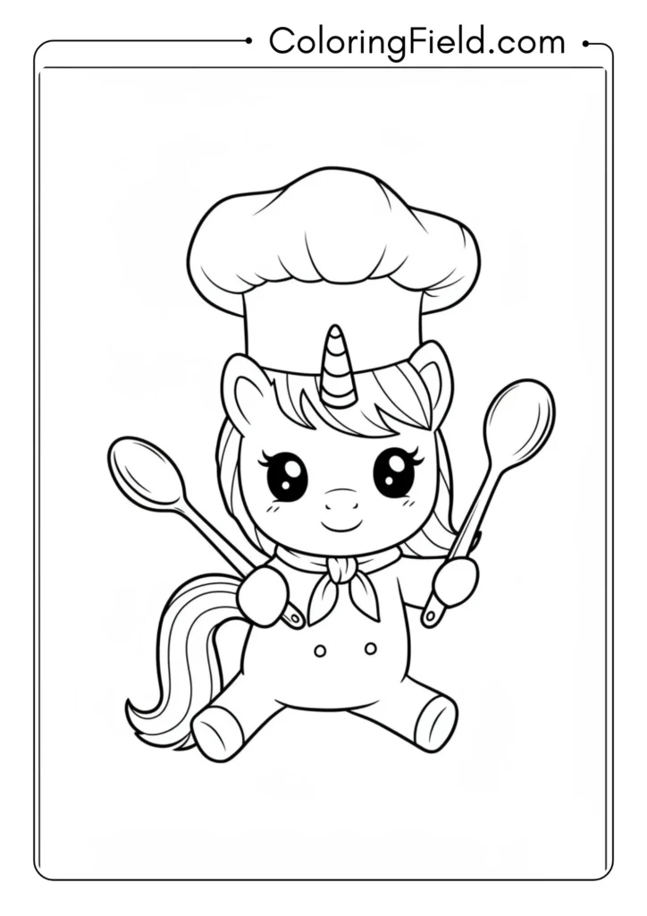 Kawaii Unicorn Chef