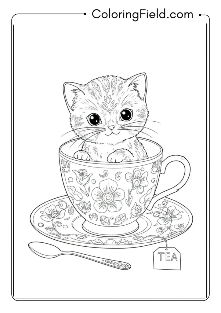 Kitten in a Teacup