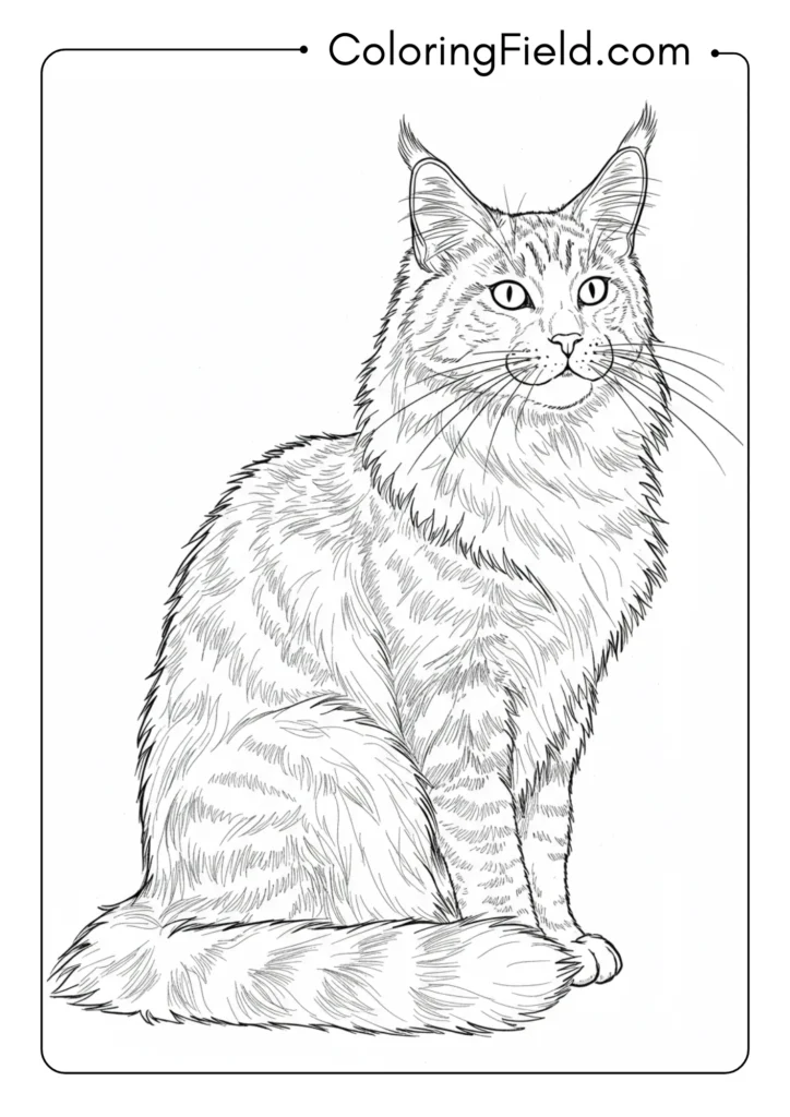 Majestic Maine Coon Cat