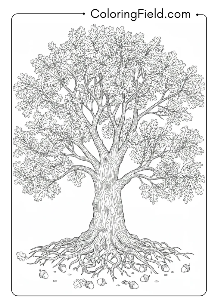 Majestic Oak Tree Portrait