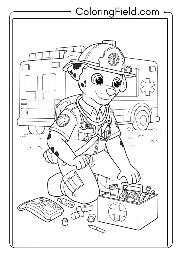 Marshall as EMT Pup