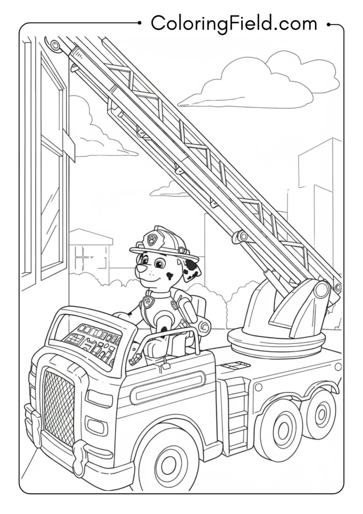 Marshall with Ladder Truck