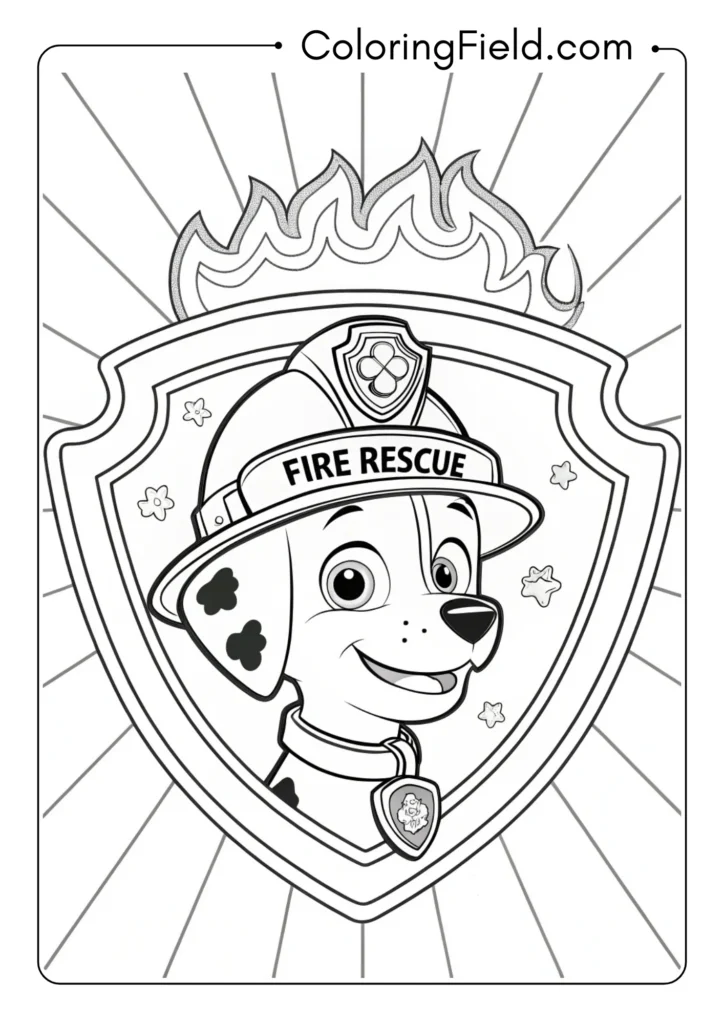 Marshall's Firefighter Badge