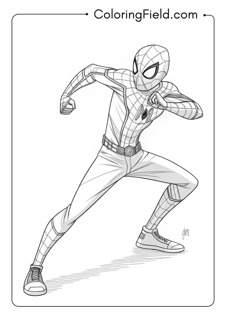 Miles in his combat stance