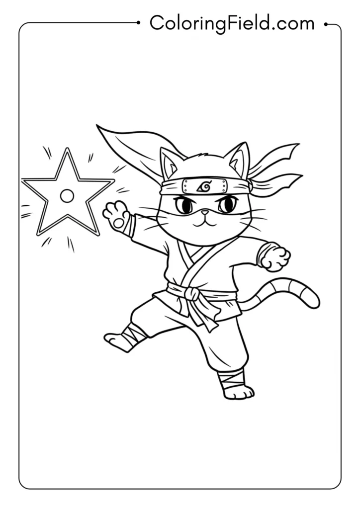 Ninja Cat in Action