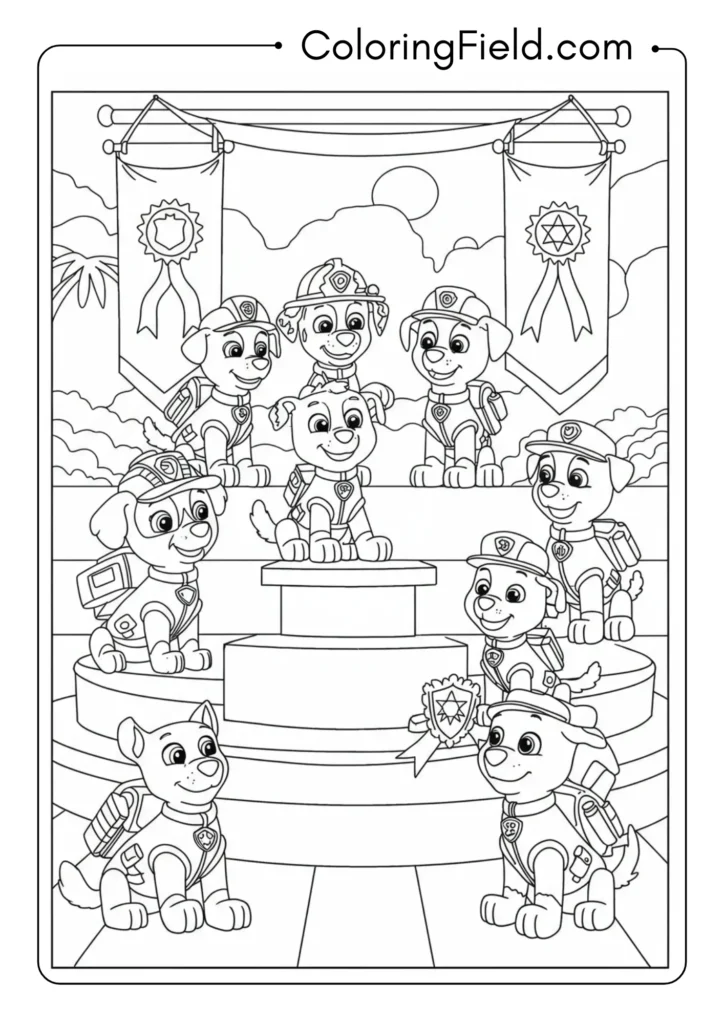 PAW Patrol Graduation Scene