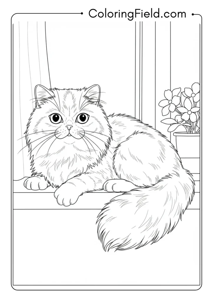 Persian Cat Lounging