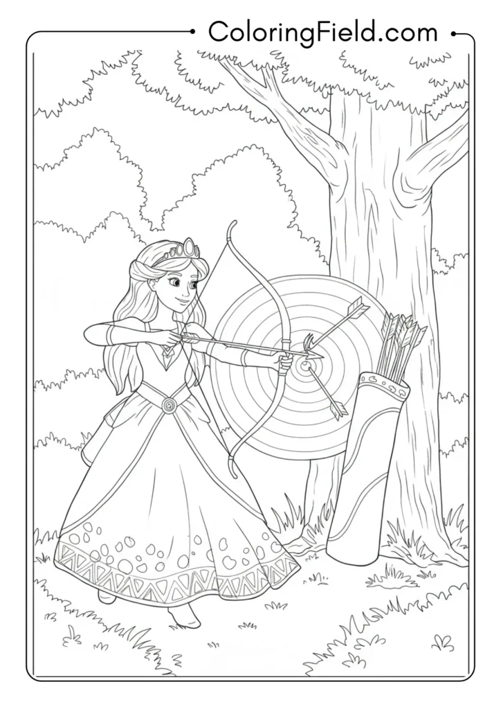 Princess Archery Practice