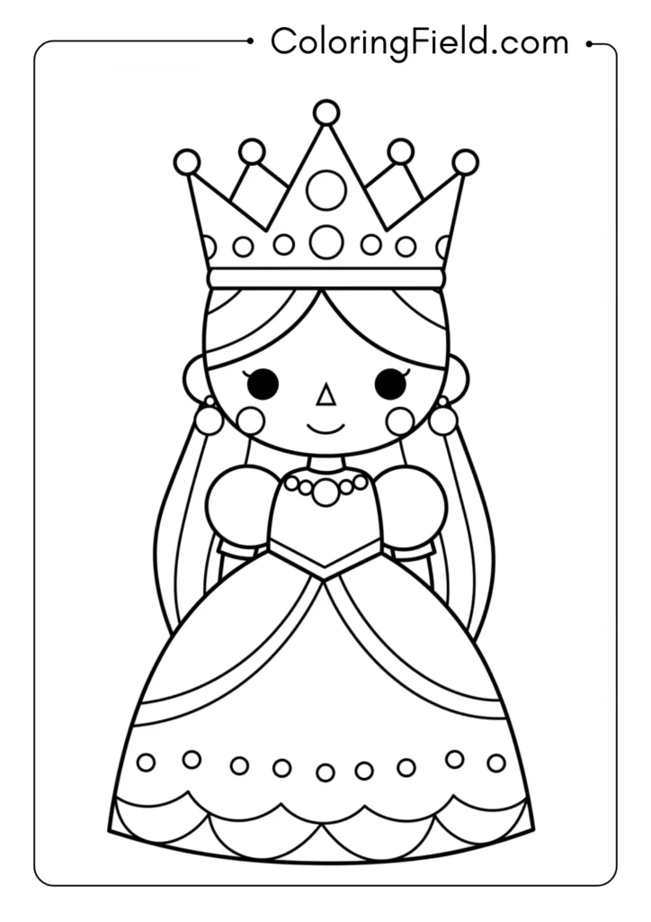 Princess with Big Crown