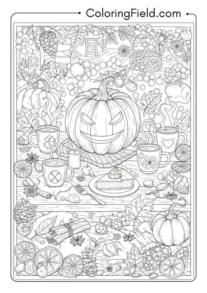 Pumpkin Spice Cafe Scene