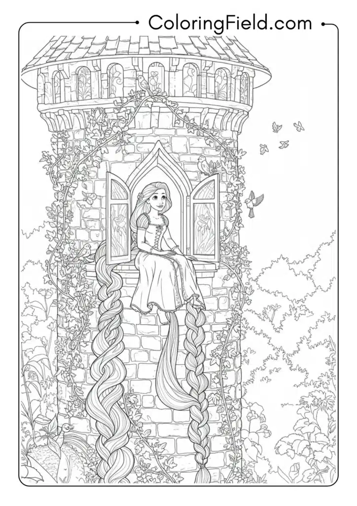 Rapunzel in Her Tower