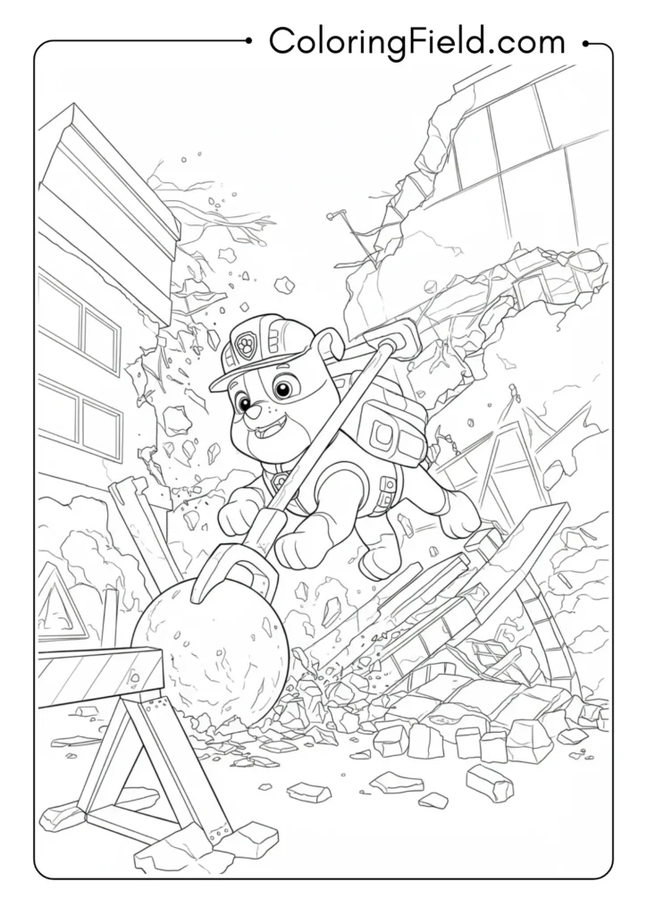 Rubble Demolition Scene