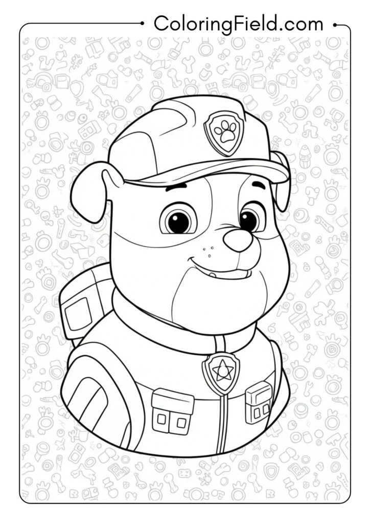 Rubble Portrait with Hard Hat