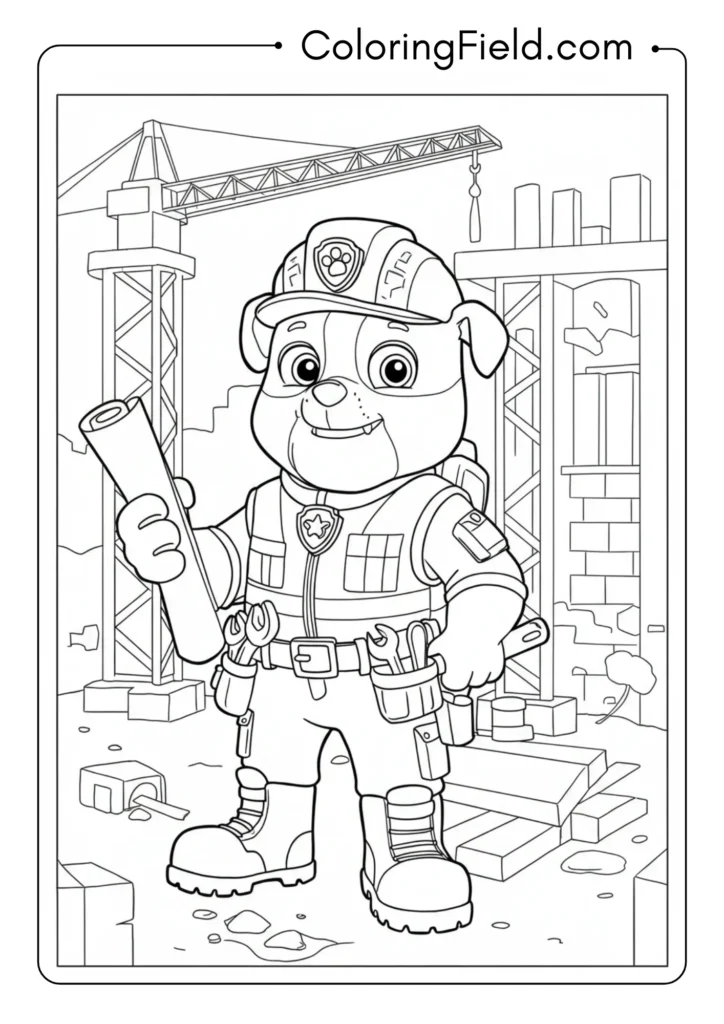 Rubble in Construction Gear