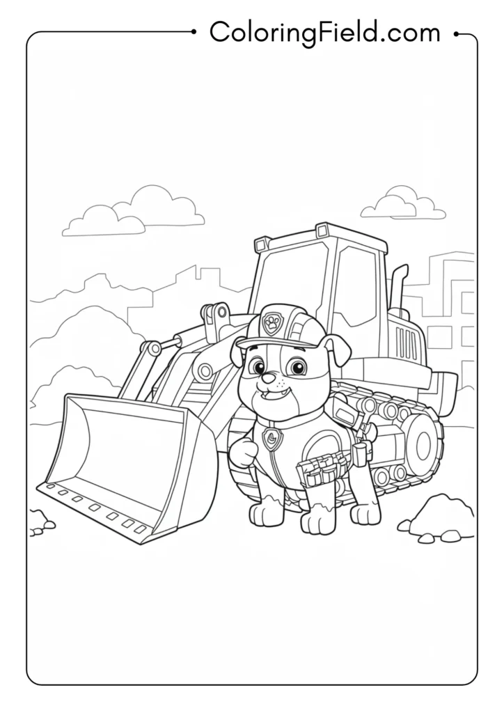 Rubble with His Bulldozer