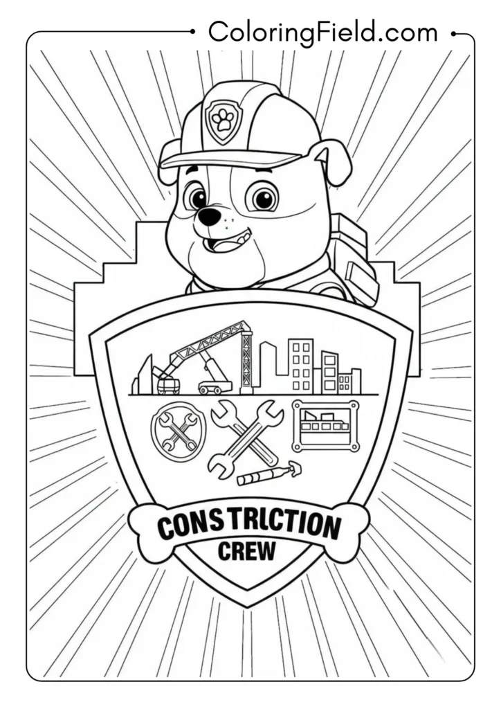 Rubble's Construction Badge